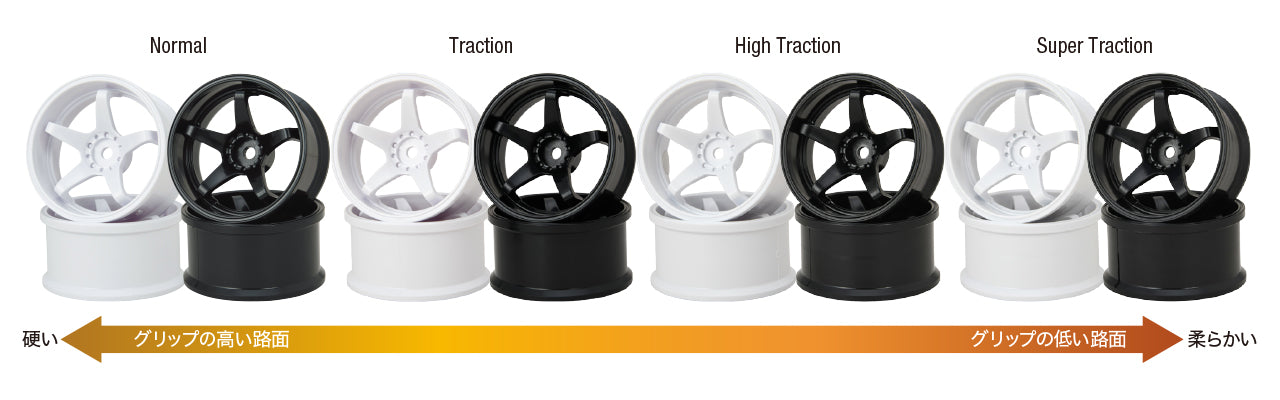 G-Force GD045 N-Type Drift Wheel/+8/Titan Silver - BanzaiHobby