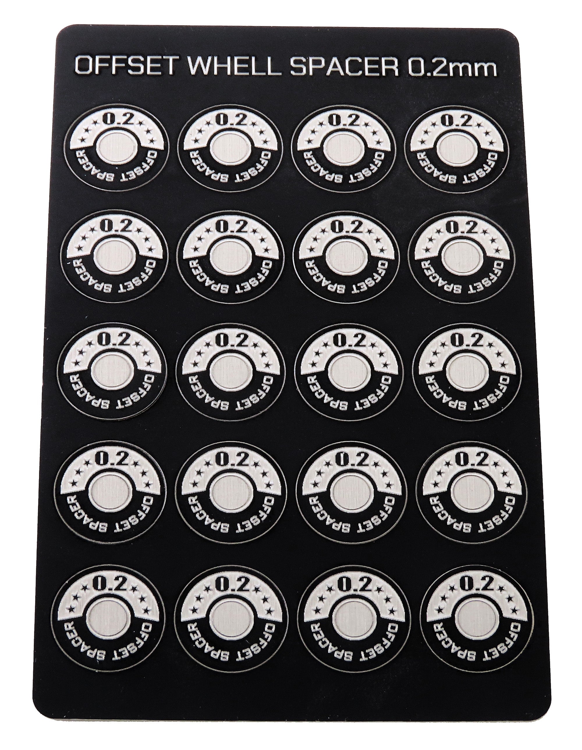 Wrap-Up Next 0819-FD Offset Wheel Spacers (0.2t x 20pcs) - BanzaiHobby