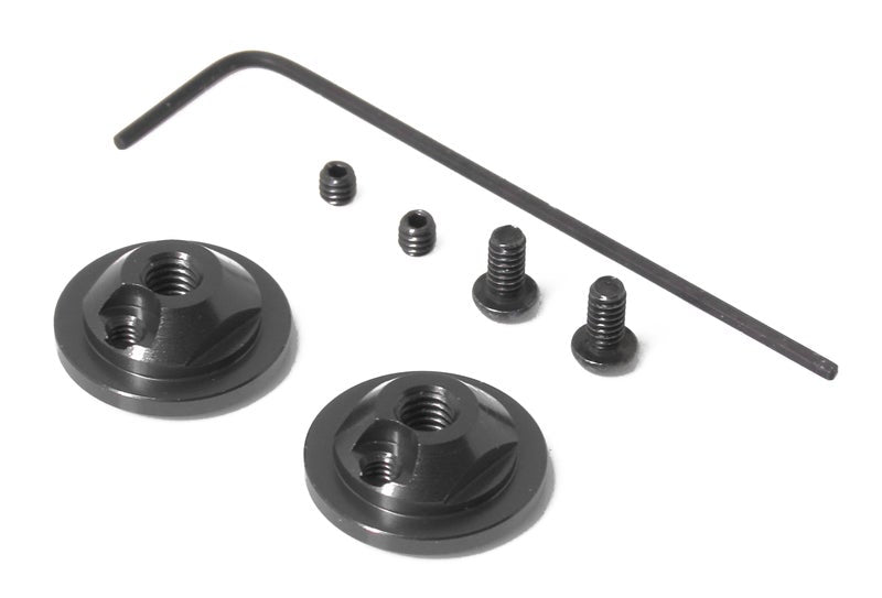 Wrap Up Next 0816-FD Air Opening/Closing/Full length Adjustable Shock Top 2pcs Black (Compatible with SG/RDX/OD) - BanzaiHobby