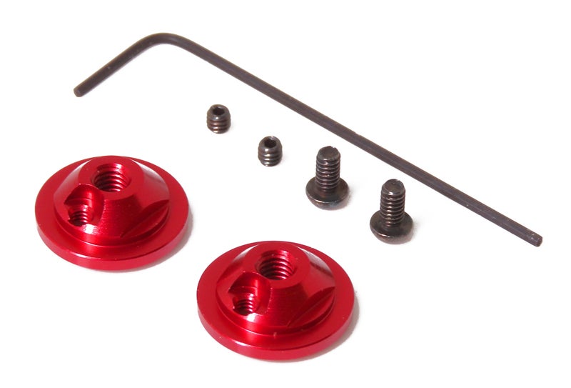 Wrap Up Next 0817-FD Air Opening/Closing/Full length Adjustable Shock Top 2pcs Red (Compatible with SG/RDX/OD) - BanzaiHobby