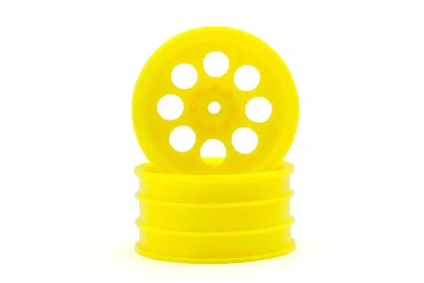 Kyosho OTH249Y 8Hole Wheel 50mm (Front/Yellow/2pcs/Optima Mid) - BanzaiHobby