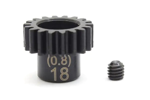 Kyosho PNGS0818 Steel Pinion Gear (18T/0.8M/φ5.0) - BanzaiHobby