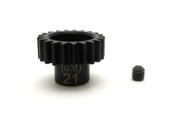 Kyosho PNGS0821 Steel Pinion Gear (21T/0.8M/φ5.0) - BanzaiHobby