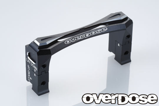 OVERDOSE OD2493b 2-Way Layout Aluminum Servo Mount (For GALM Series/Black) - BanzaiHobby