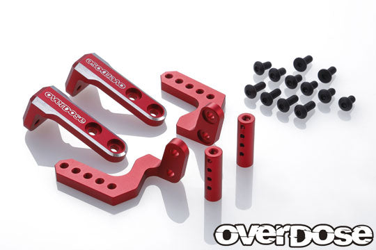 OVERDOSE OD2884 Aluminium Body Mount - RED - BanzaiHobby