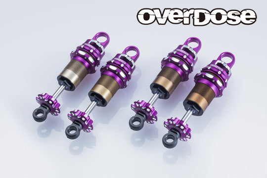 OVERDOSE OD3900 High Grade Shock Set Spec.4 Purple (Adjustable, 4pcs) - BanzaiHobby