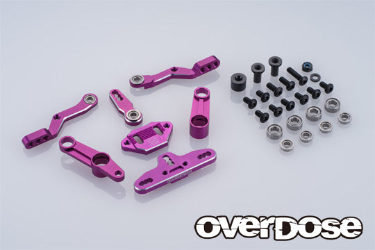 OVERDOSE OD3921 Tripple Steering Wiper Set Typ-2 (For GALM) Purple - BanzaiHobby
