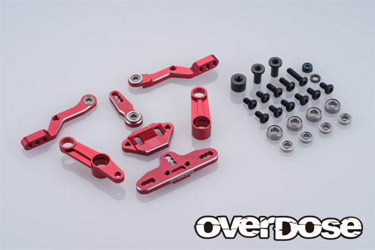 OVERDOSE OD3922 Tripple Steering Wiper Set Typ-2 (For GALM) RED - BanzaiHobby