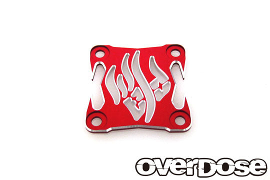 OVERDOSE OD3971 OD Aluminum Cooling Fan Cover ver.2 (for 30x30 / Red) - BanzaiHobby