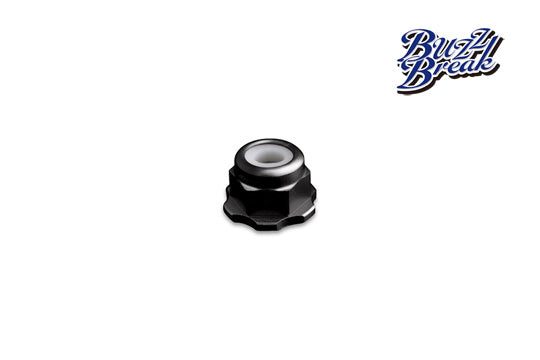 OVERDOSE BB-LN-001 BuzzBreak BB Lock Nut (Black/4pcs) - BanzaiHobby