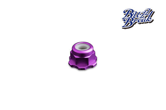 OVERDOSE BB-LN-003 BuzzBreak BB Lock Nut (Purple/4pcs) - BanzaiHobby