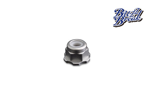 OVERDOSE BB-LN-004 BuzzBreak BB Lock Nut (Silver/4pcs) - BanzaiHobby