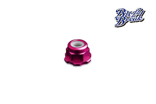 OVERDOSE BB-LN-005 BuzzBreak BB Lock Nut (Pink/4pcs) - BanzaiHobby
