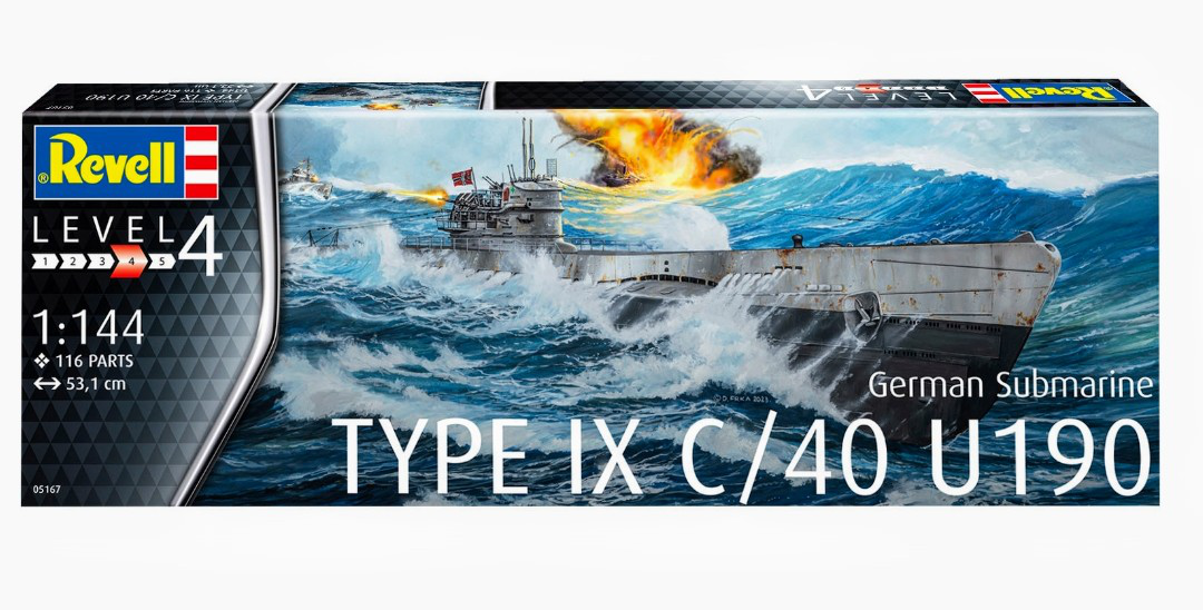 Hasegawa 05167 1/144 German Submarine Type IX C/40 - BanzaiHobby