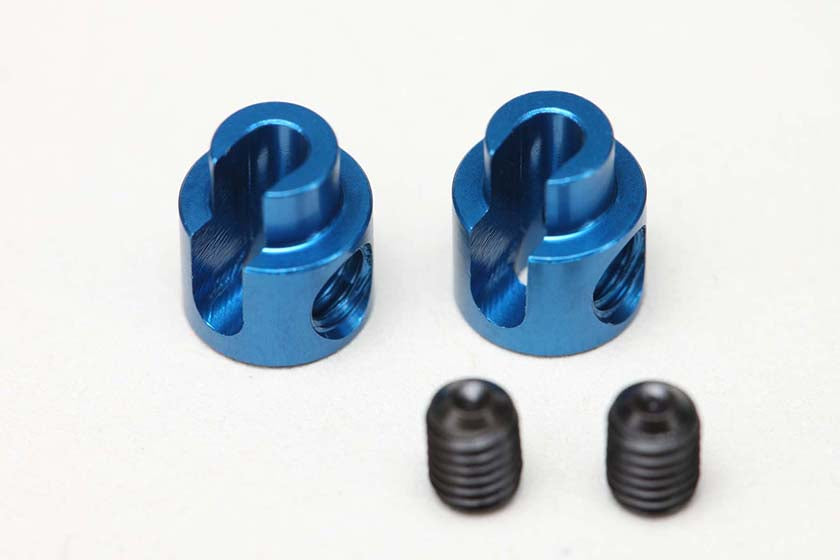 Yokomo RS-412SH Aluminum Bulk Head Stabilizer Holder for RS2.0 (Blue/2 Pieces) - BanzaiHobby