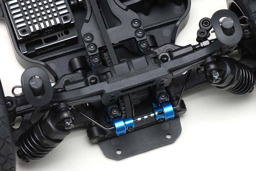 Yokomo RS-412SH Aluminum Bulk Head Stabilizer Holder for RS2.0 (Blue/2 Pieces) - BanzaiHobby
