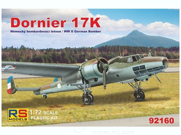 RS model 92160 1/72 Dornier Do 17K twin-engine bomber - BanzaiHobby
