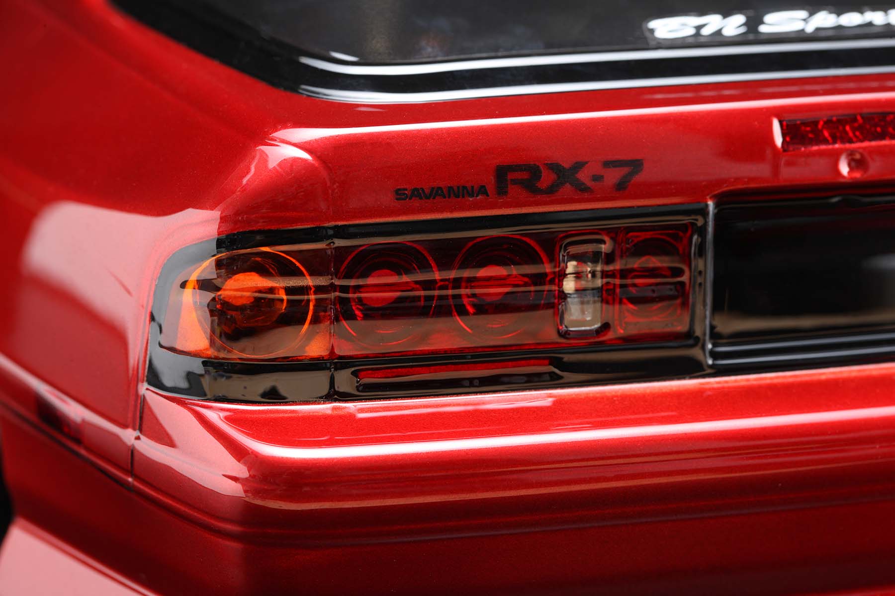 (PO JUL 2026) Yokomo SD-FCBNB BN Sports Mazda FC RX-7 Body Set for Drifting (with Light Parts/Decals) - Yokomo Banzai Hobby
