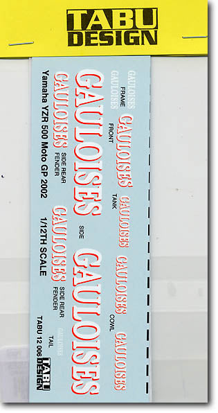 Tabu Design 12006 1/12 YZR500 Gauloises - BanzaiHobby