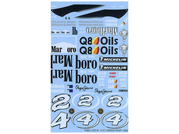 Tabu Design TABU12019 1/12 YZR500 WGP '99 Marlboro Color Decal - BanzaiHobby
