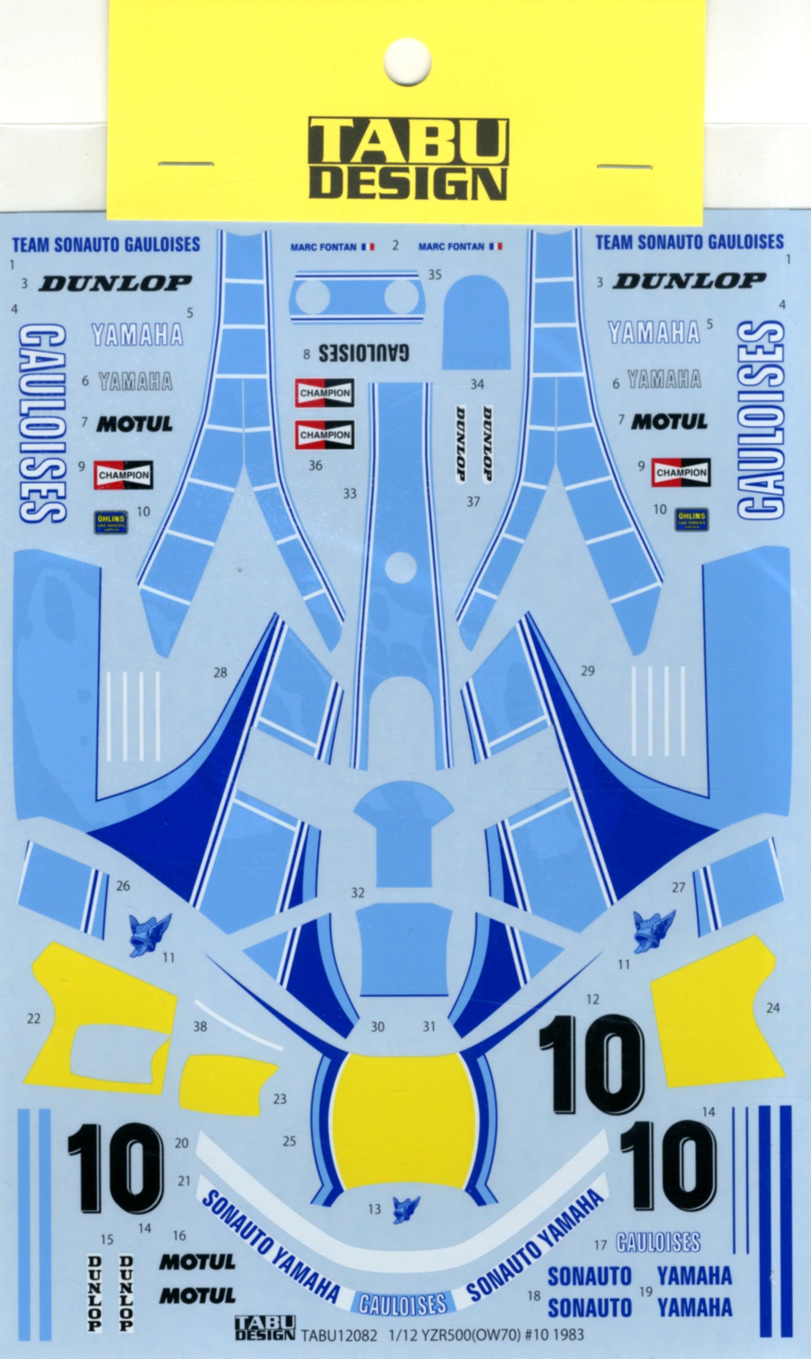 Tabu Design 12082 1/12 YZR500 (OW70) #10 – BanzaiHobby