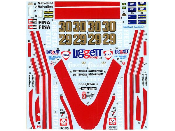 Tabu Design TABU20089 1/20 McLaren M23 Chesterfield 1978 (for Tamiya) - BanzaiHobby