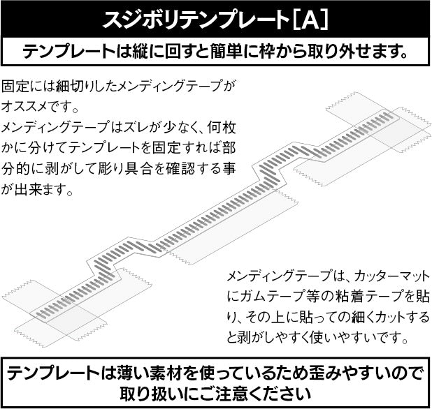Sujiborido Scribing Template (A) - BanzaiHobby