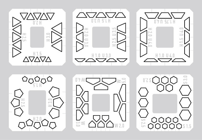Sujiborido TSD00359 Scribing Template (F) - BanzaiHobby
