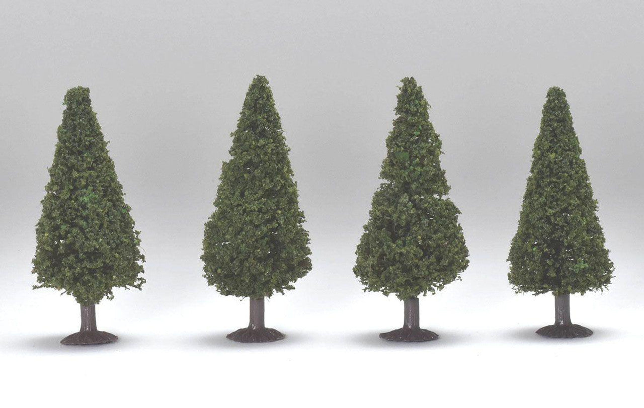 TOMIX 8204 N Gauge Conifer Trees (small/set of 4) - BanzaiHobby