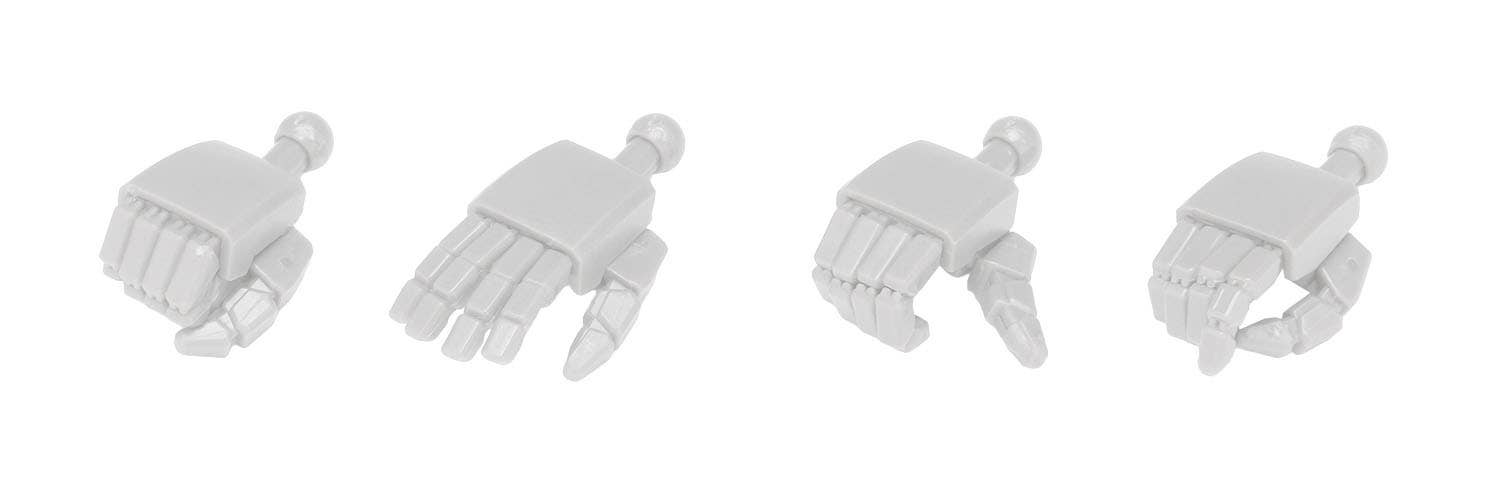 Wave OP762 New F Hands Square S White - BanzaiHobby