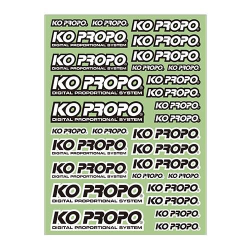 Ko Propo 79072 KO decal black/white - BanzaiHobby