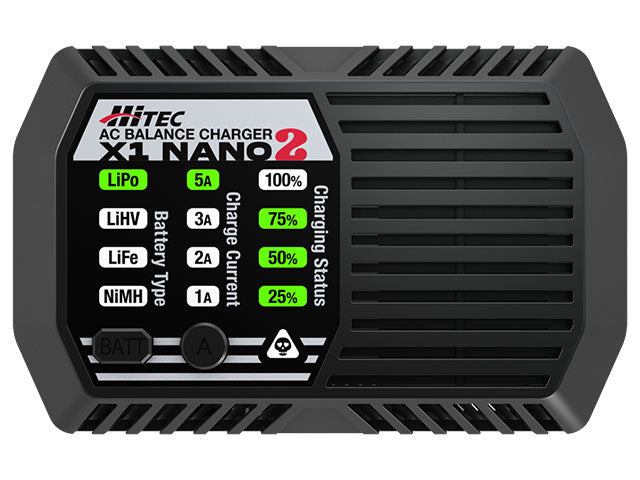 HiTEC 44366 AC Balance Charger (X1 NANO 2) - BanzaiHobby