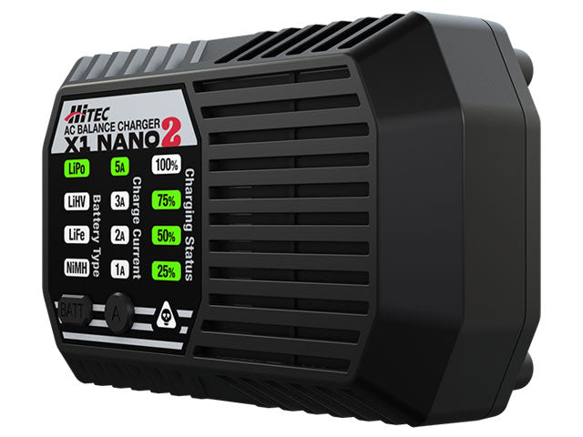 HiTEC 44366 AC Balance Charger (X1 NANO 2) - BanzaiHobby