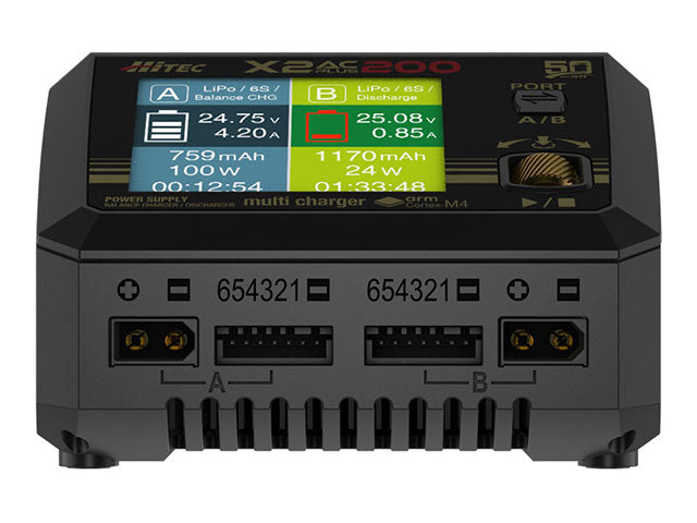 HiTEC 44348 Multi Charger X2 AC PLUS 200 - BanzaiHobby