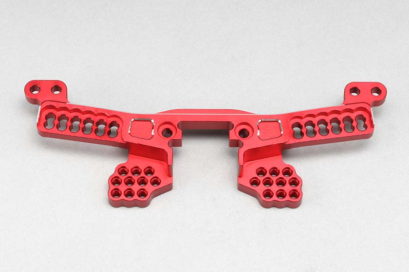 Yokomo Y2-018AR2RA Aluminum rear shock tower (Red) for YD-2 series - BanzaiHobby