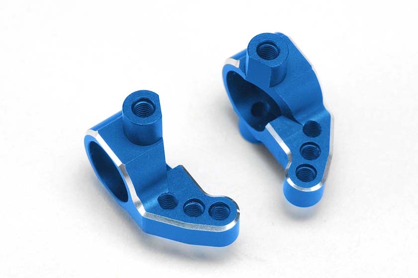 Yokomo Y2-415SABL Aluminum Lightweight SP Steering Block For RD/SD Series (Blue) - BanzaiHobby