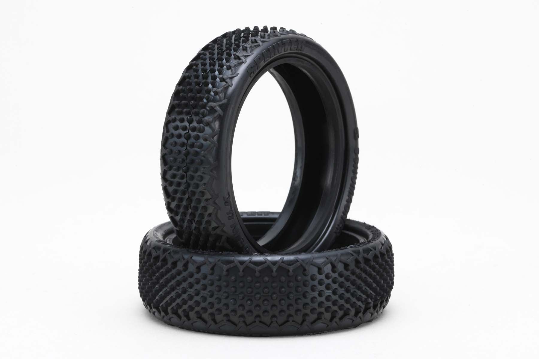 YOKOMO YAU-6906 2WD Off-Road Buggy Front Sprinter Tire (Yellow/2pcs) - BanzaiHobby