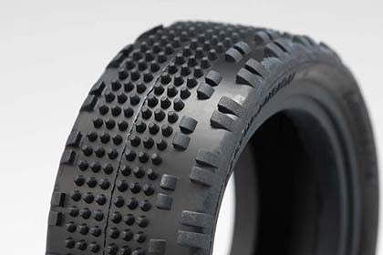 Yokomo YAU-6855A 4WD Front Cactus fusion 1/10 tire (Yellow) - BanzaiHobby