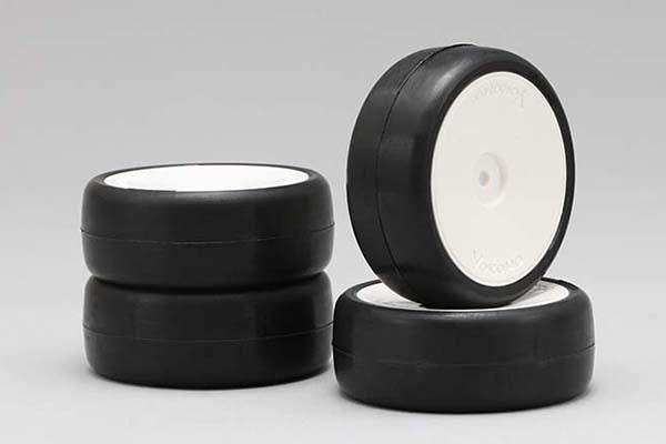 Yokomo YA-1029 Y.A. Control tires (for Carpet/Touring car) 28dig Pre-Mount - BanzaiHobby