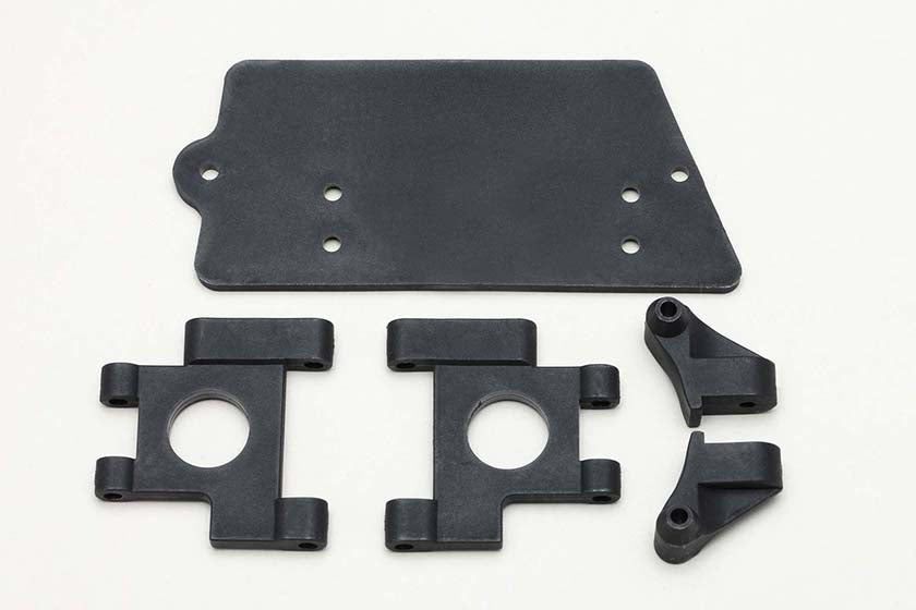 Yokomo ZB-008FW Front Lower Suspension Arm/Rear Shock Mount/Servo Plate for YZ-834BW Resin - BanzaiHobby