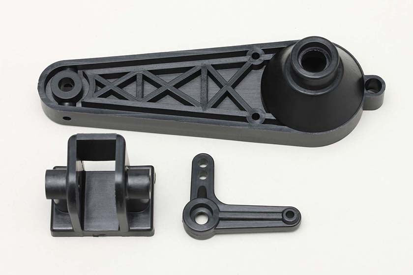 Yokomo ZB-008RW Trailing Arm/Arm Mount/R Shock Crank for YZ-834BW (Resin) - BanzaiHobby