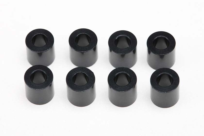 Yokomo ZC-A3660B 3x6x6.0mm Aluminium Spacer (8pcs/Black) - BanzaiHobby