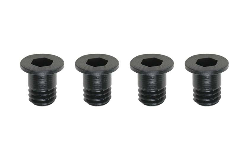 Yokomo ZC-F34SB M3x4mm FH Stepped Socket Screw (Black/1.9mm) for MS2.0, Pack of 4 - BanzaiHobby