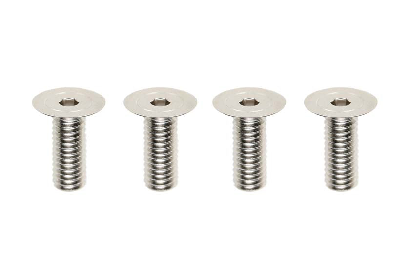 Yokomo ZC-F38SH M3x8mm FH Socket Screws High-precision machined steel screw (120°/4 pieces)