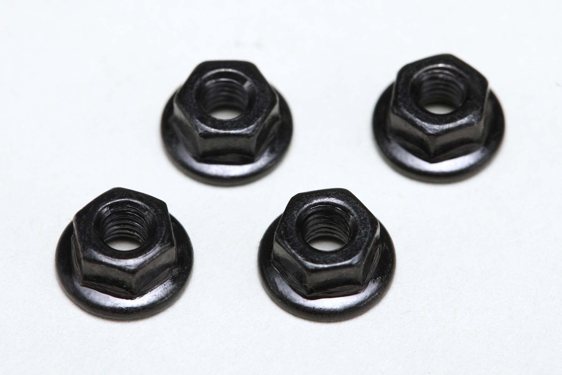 Yokomo ZC-N3FS M3 Steel Flange Nut (4pcs) - BanzaiHobby