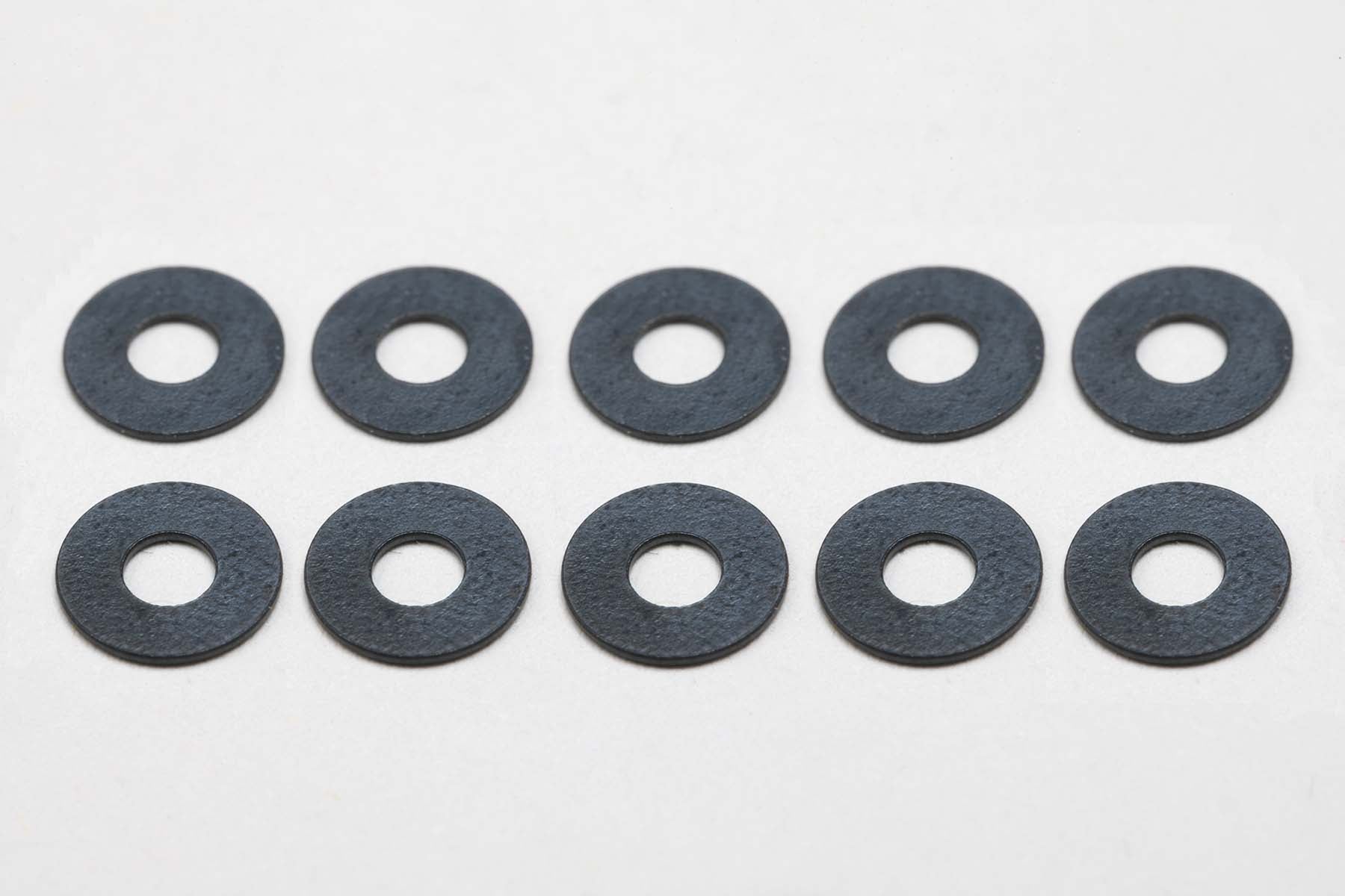 Yokomo ZC-S38 φ3xφ8x0.5mm Washer (10pcs) - BanzaiHobby