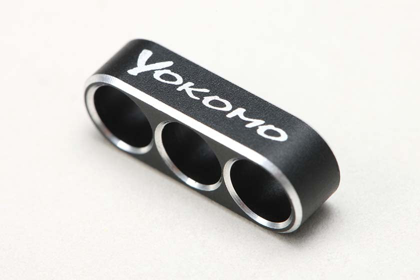 Yokomo ZC-WGB3 Wire Guide (Black, 3-Hole) - BanzaiHobby