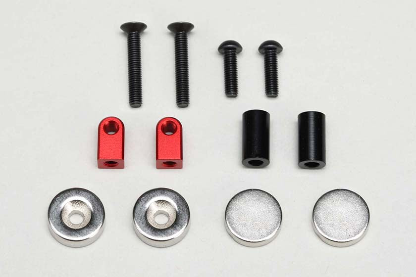 Yokomo ZS-016MGFR Magnet Front Body Mount Red - BanzaiHobby