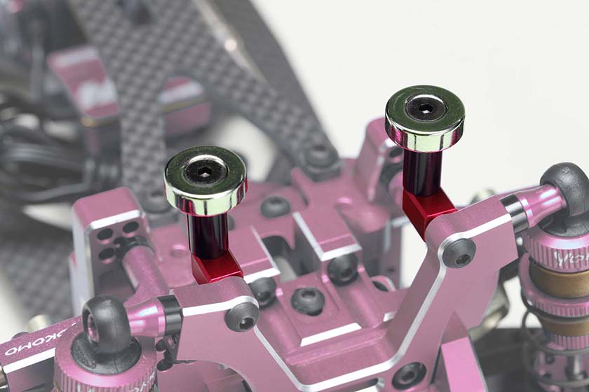 Yokomo ZS-016MGFR Magnet Front Body Mount Red - BanzaiHobby