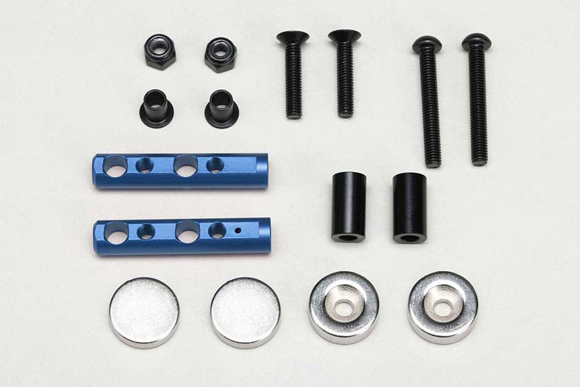 Yokomo Magnet Front Body Mount - Blue